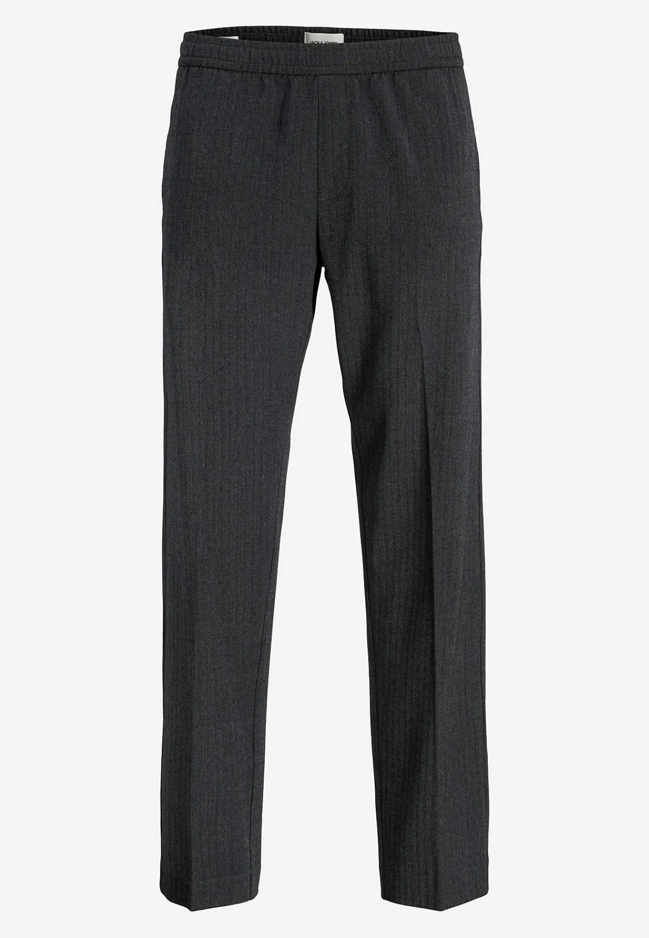 Bukser-JACK & JONES Afslappede habitbukser Mørk gråmeleret