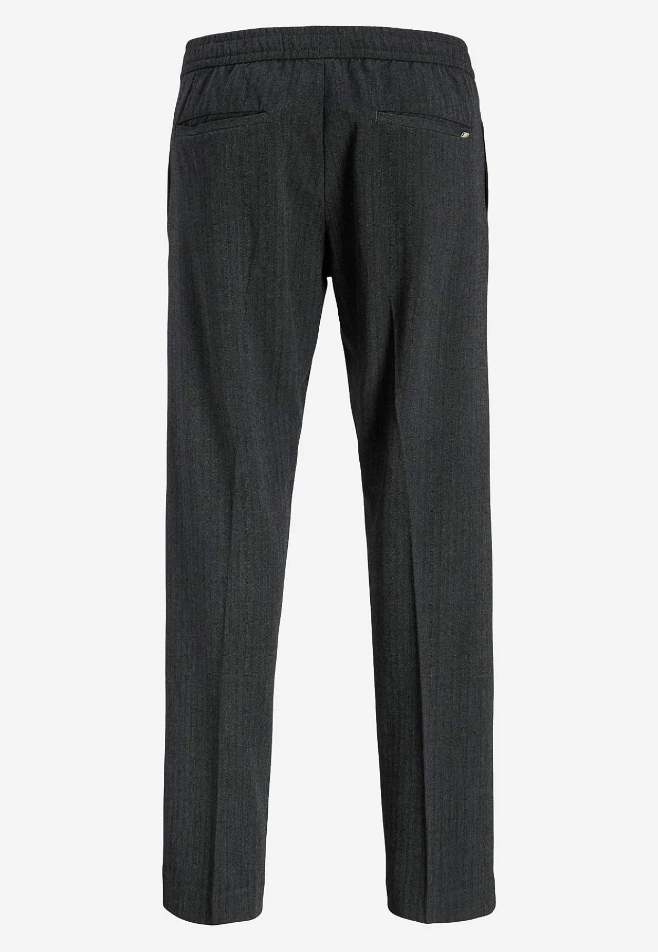 Bukser-JACK & JONES Afslappede habitbukser Mørk gråmeleret