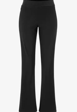Loungebukser|Trikobukser-Cellbes of Sweden Alsidige jerseybukser med en bootcut Daria Sort
