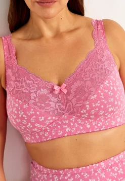 Undertøj|Bh-Cellbes of Sweden Bh uden bøjle Mørk rosa / Blomstret