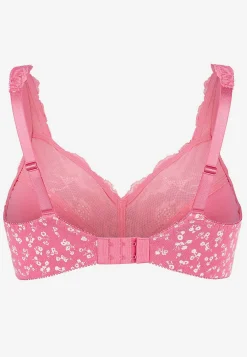 Undertøj|Bh-Cellbes of Sweden Bh uden bøjle Mørk rosa / Blomstret