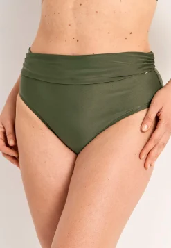 Bikinier-Cellbes of Sweden Bikinitrusse med foldbar kant ved taljen Amalfi Kakigrøn