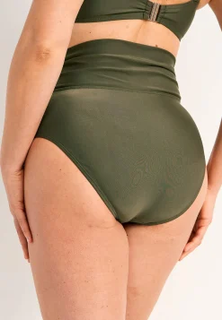 Bikinier-Cellbes of Sweden Bikinitrusse med foldbar kant ved taljen Amalfi Kakigrøn