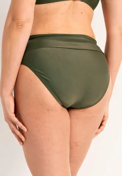 Bikinier-Cellbes of Sweden Bikinitrusse med foldbar kant ved taljen Amalfi Kakigrøn