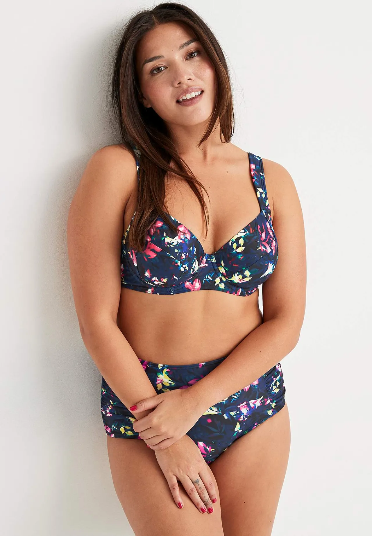 Bikinier-Cellbes of Sweden Bikiniunderdel med høj talje Sort / Mønstret