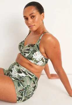 Bikinier-Cellbes of Sweden Bøjleløs bikini-bh Brighton Kakigrøn / Mønstret