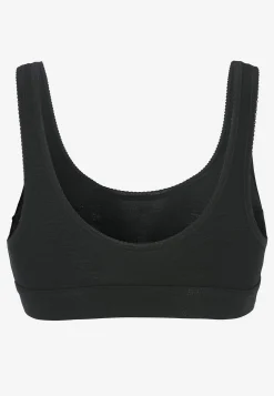 Undertøj|Bh-Sloggi Blød BH-top i bomuld Double comfort Sort