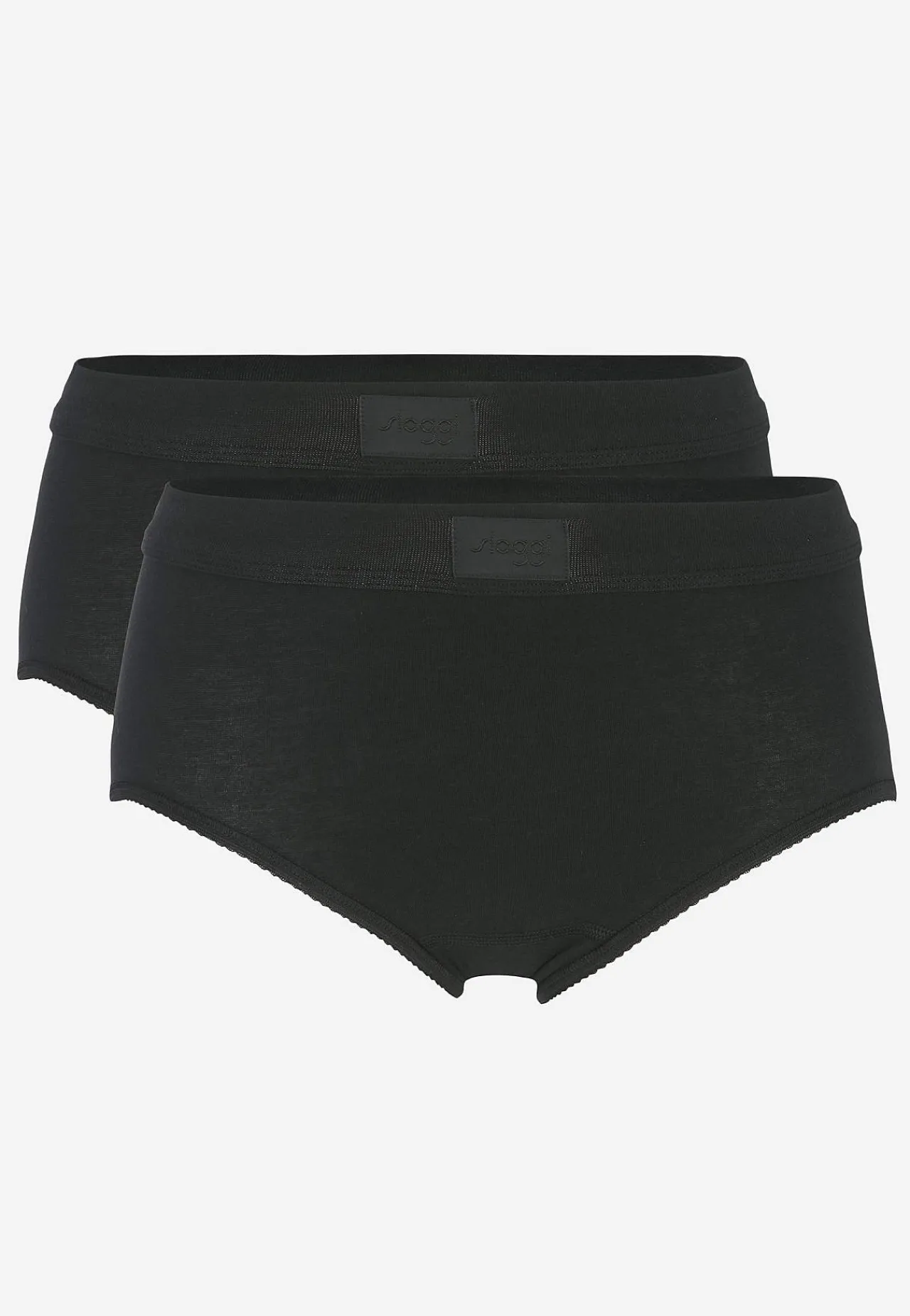 Undertøj|Flerpak Undertøj- Blød maxitrusse i bomuld Double comfort 2-pack Sort