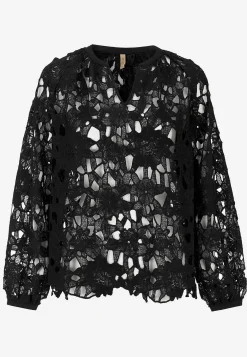 Bluser-Soyaconcept Blondebluse med et blomstermønster Sort
