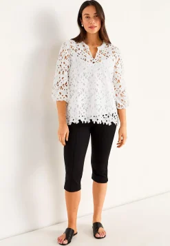 Bluser|Bluser Med Pufærmer-Cellbes of Sweden Blondebluse med et blomstermønster | Cellbes