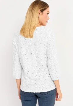 Toppe|Bluser-Cellbes of Sweden Blondetop med hulmønster | Cellbes