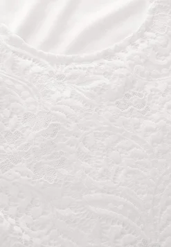 Toppe-Cellbes of Sweden Blondetop med trompetærme Offwhite