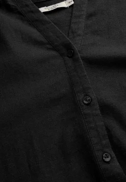 Bluser|Kortærmede-Cellbes of Sweden Bluse i hørblanding Sort