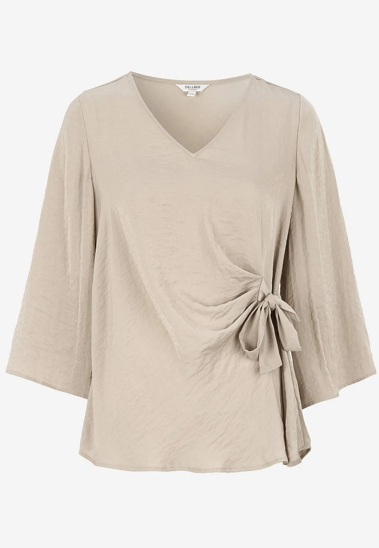 Bluser-Cellbes of Sweden Bluse med bindebånd Beige