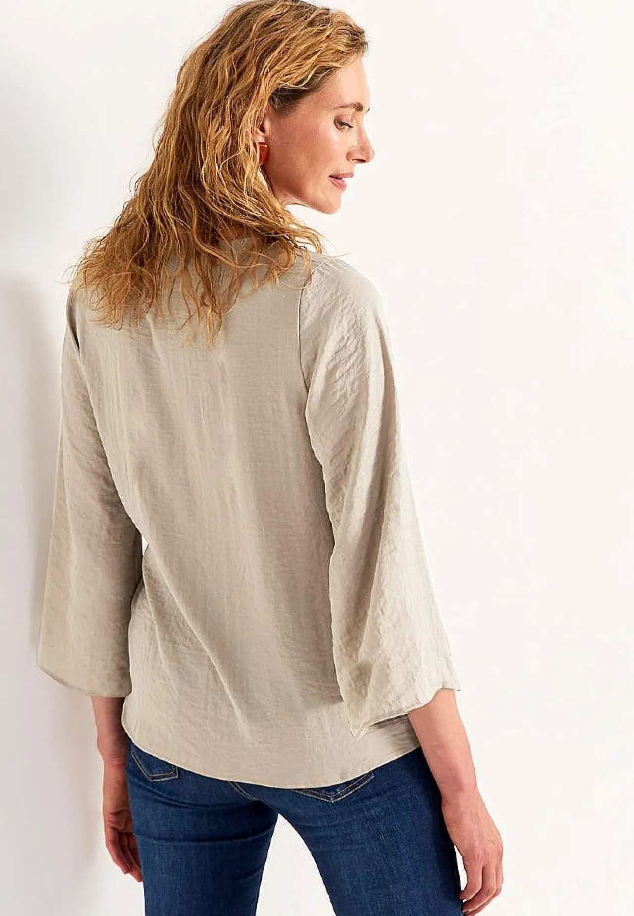 Bluser-Cellbes of Sweden Bluse med bindebånd Beige