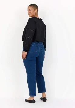 Bluser-Wasabiconcept Bluse med broderi Sort