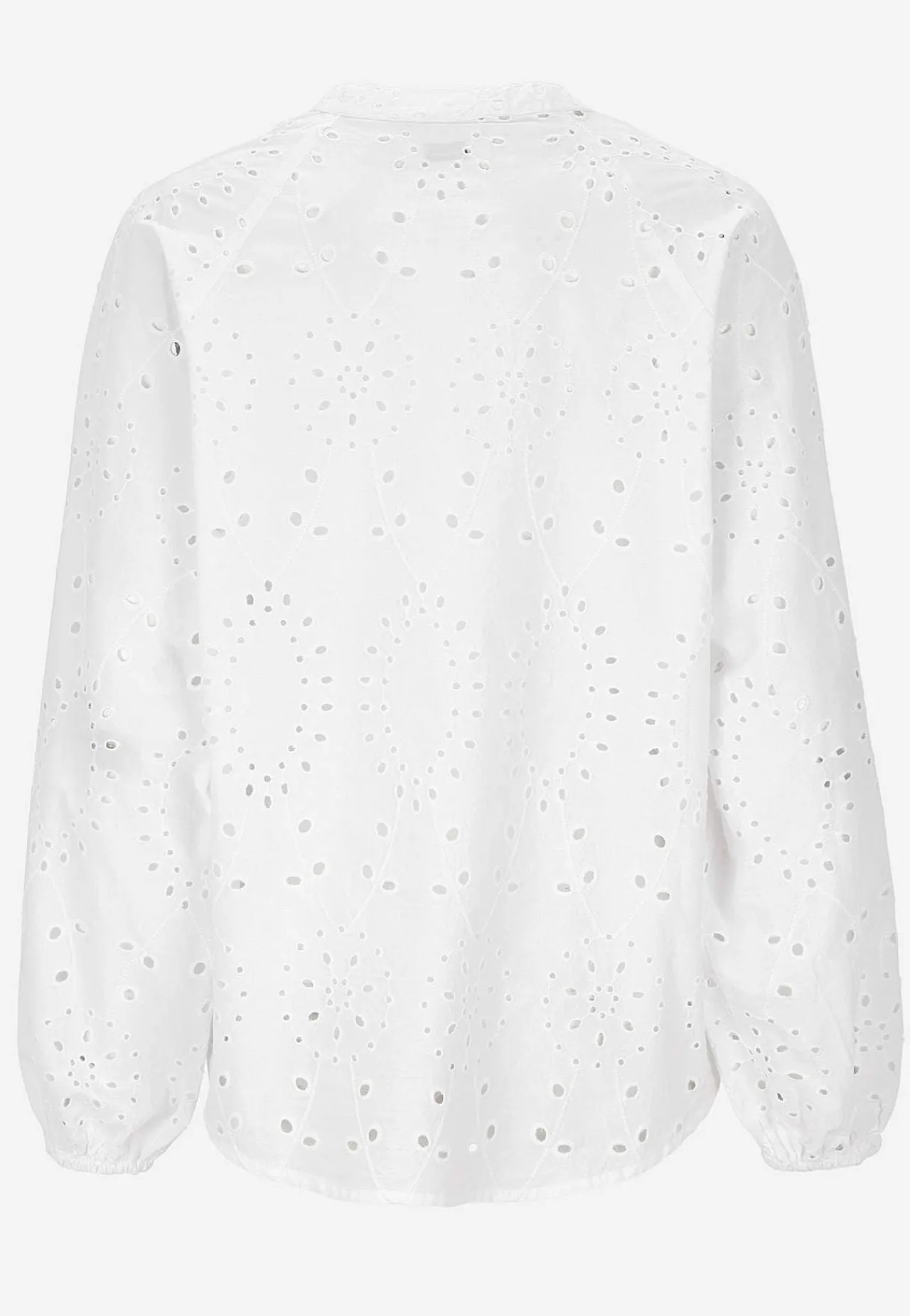Bluser|Bluser Med Pufærmer-Cellbes of Sweden Bluse med broderi Hvid