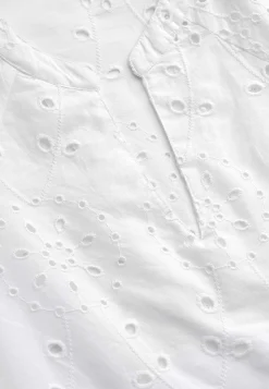Bluser|Bluser Med Pufærmer-Cellbes of Sweden Bluse med broderi Hvid