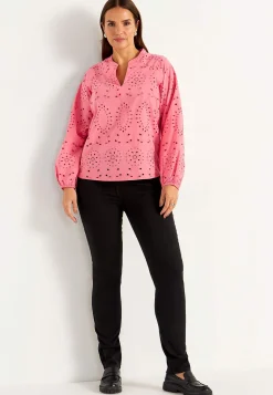 Bluser|Bluser Med Pufærmer- Bluse med broderi | Cellbes