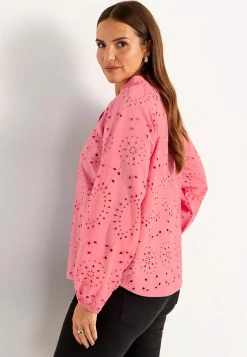 Bluser|Bluser Med Pufærmer- Bluse med broderi | Cellbes