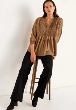 Toppe|Bluser-Cellbes of Sweden Bluse med syede lægge | Cellbes