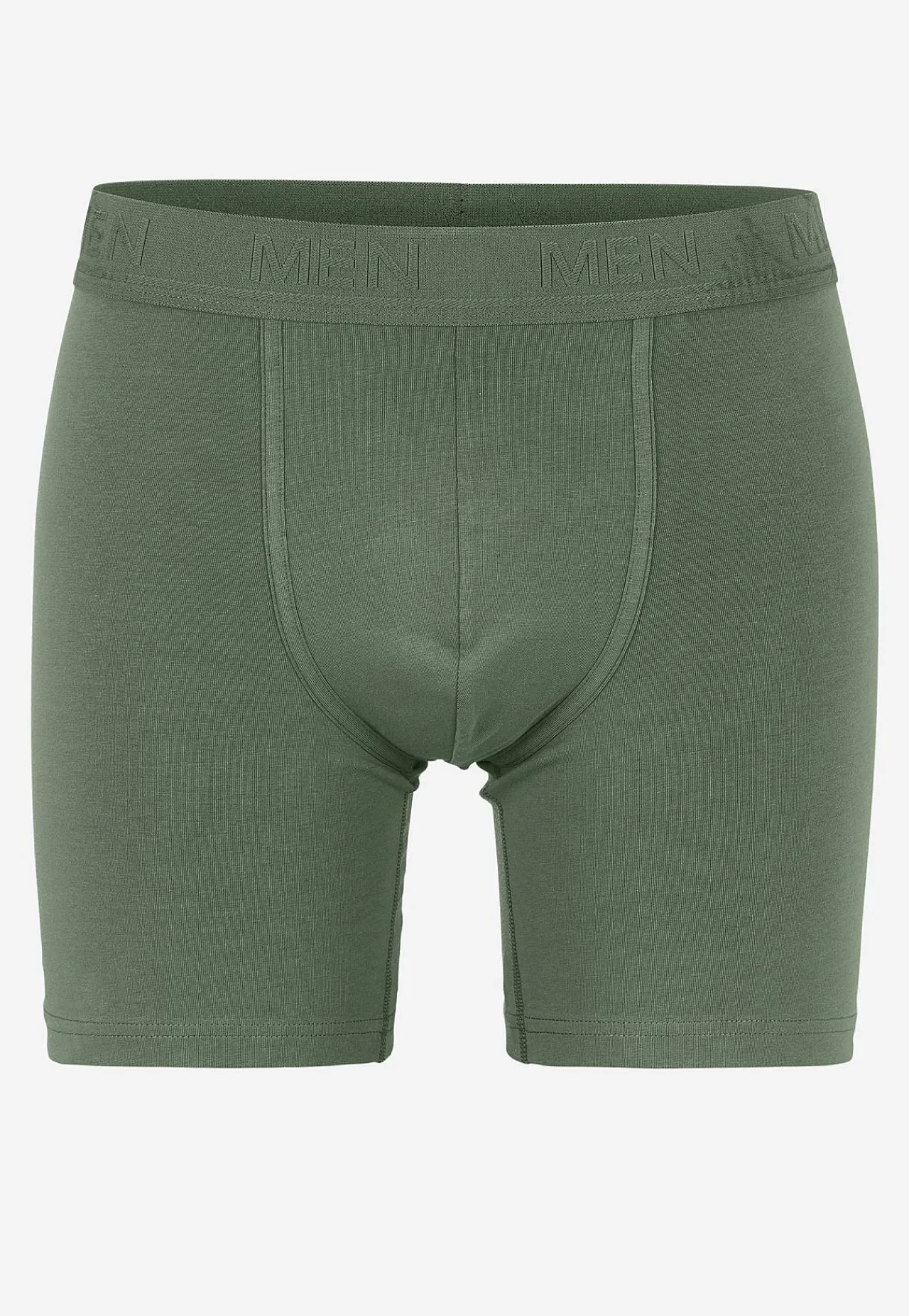 Underbukser- Boksershorts med længere ben 6-pack Sort + Marine + Kakigrøn