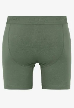 Underbukser- Boksershorts med længere ben 6-pack Sort + Marine + Kakigrøn