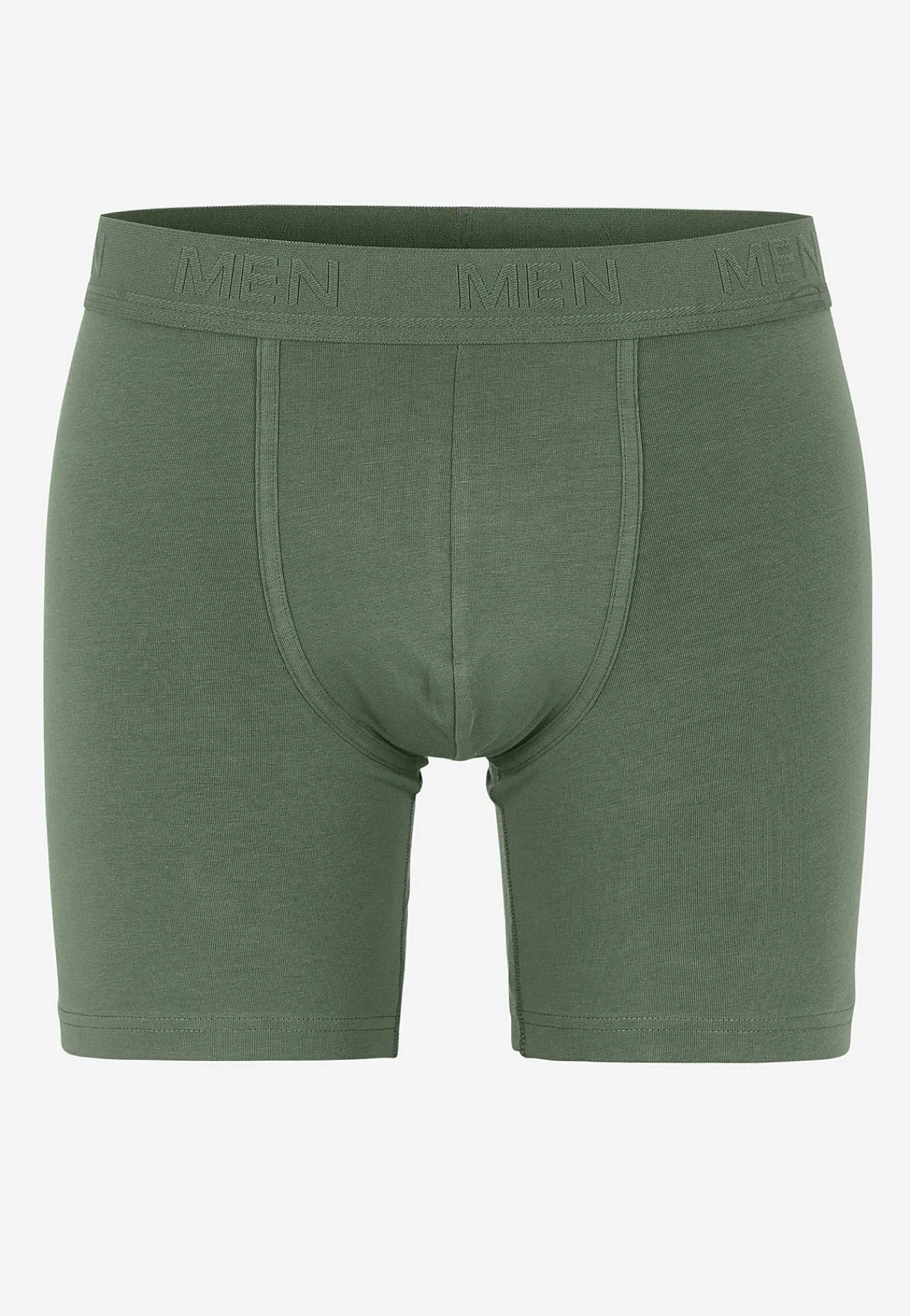 Underbukser- Boksershorts med længere ben 2-pack Kakigrøn
