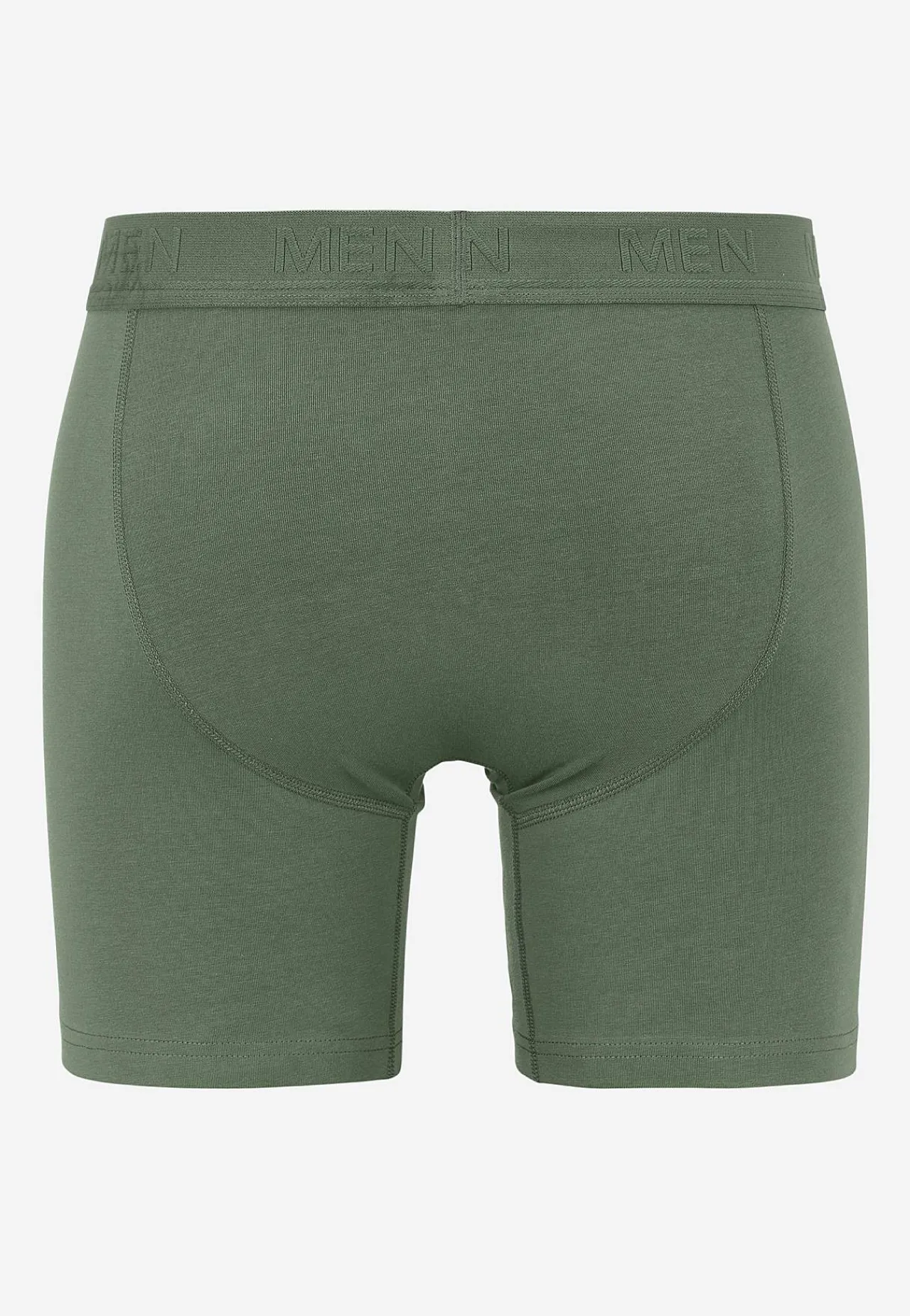 Underbukser- Boksershorts med længere ben 2-pack Kakigrøn