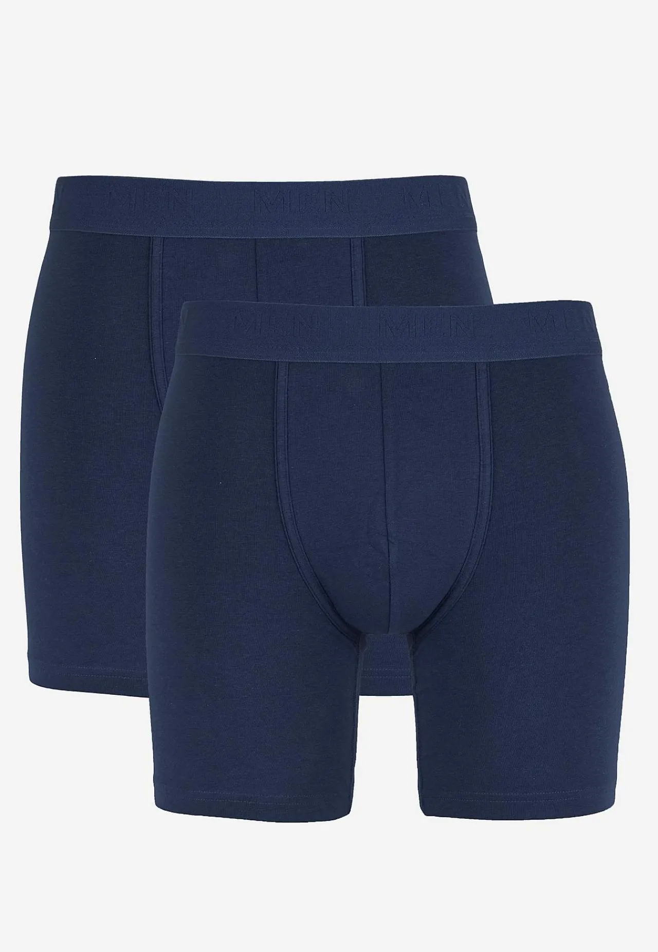 Underbukser- Boksershorts med længere ben 2-pack Marine