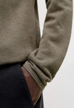 Striktrøjer-JACK & JONES Bomuldstrøje Brun