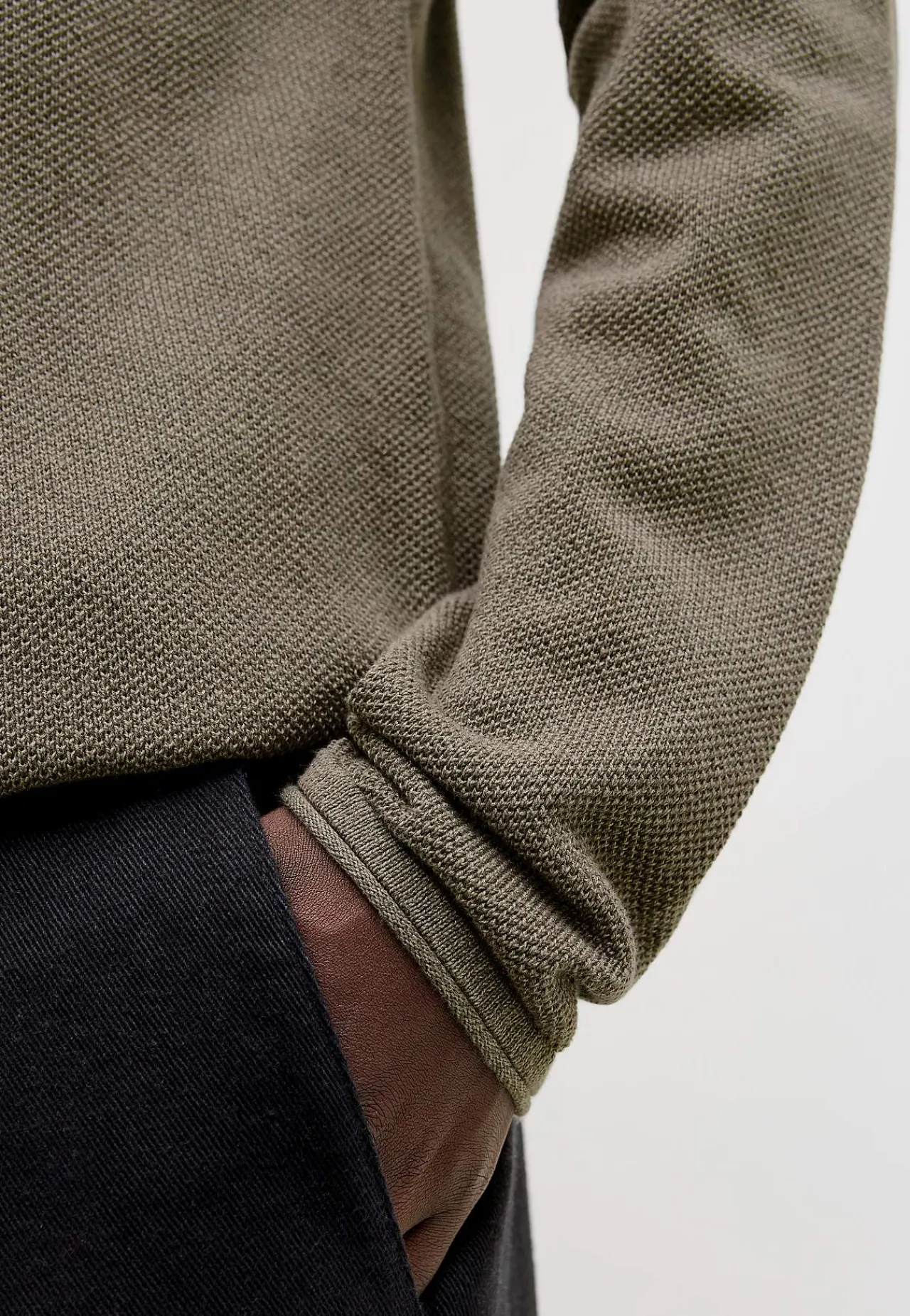 Striktrøjer-JACK & JONES Bomuldstrøje Brun