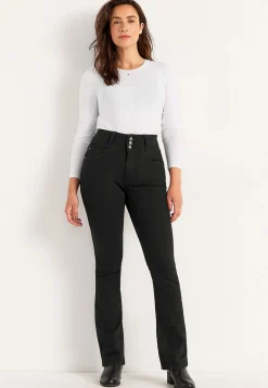 Høj Talje|Flere Længder- Bootcut jeans med høj talje Jennifer Sort / Denim