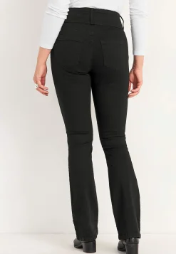 Høj Talje|Flere Længder- Bootcut jeans med høj talje Jennifer Sort / Denim