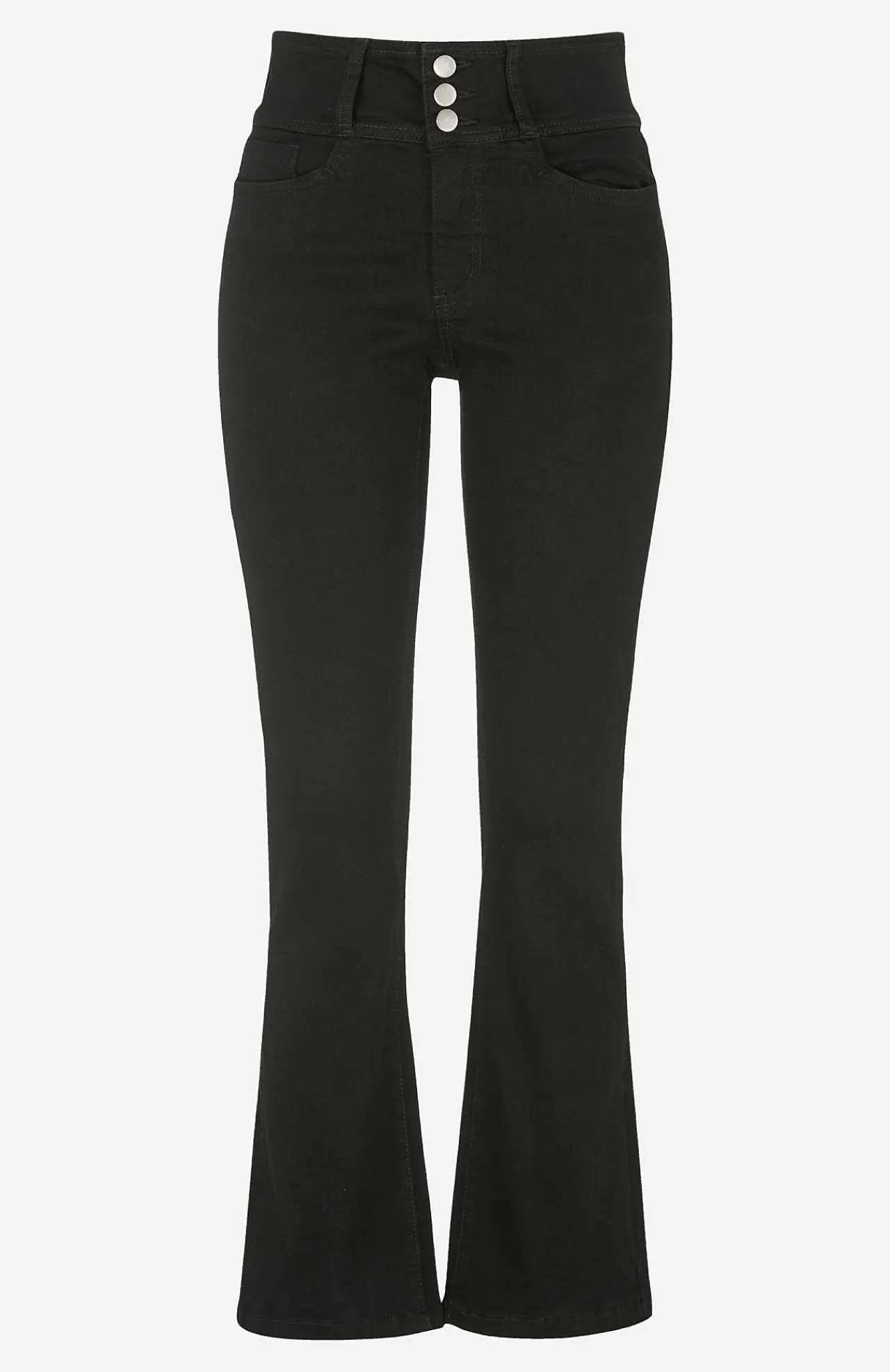 Høj Talje|Flere Længder- Bootcut jeans med høj talje Jennifer Sort / Denim