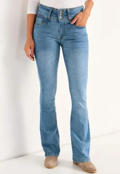 Høj Talje|Flere Længder-Cellbes of Sweden Bootcut jeans med høj talje Jennifer Lyseblå / Denim
