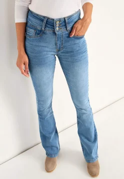 Høj Talje|Flere Længder-Cellbes of Sweden Bootcut jeans med høj talje Jennifer Lyseblå / Denim