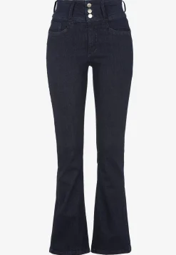 Høj Talje|Flere Længder- Bootcut jeans med høj talje Jennifer Mørk denim / Ikke vasket