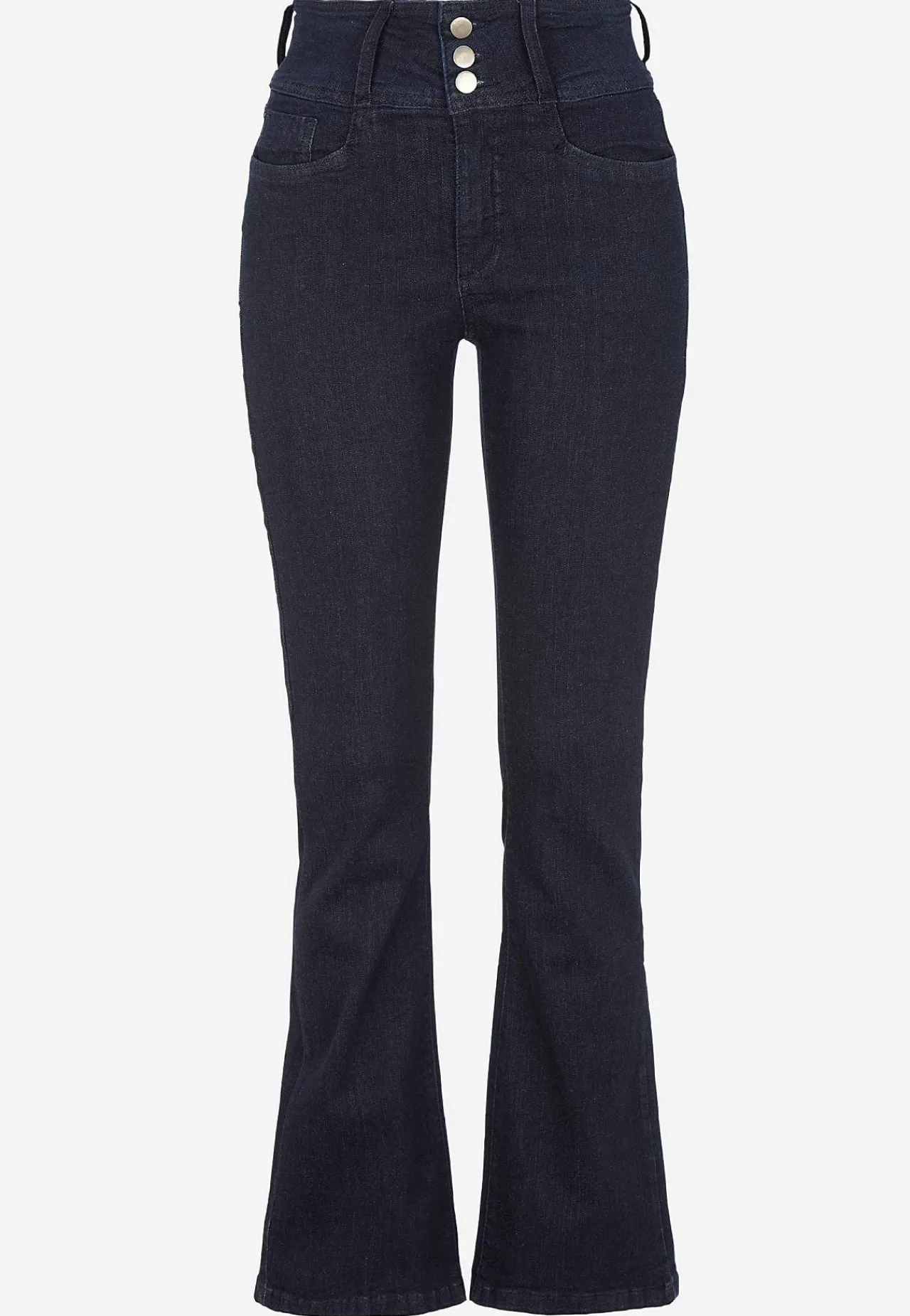 Høj Talje|Flere Længder- Bootcut jeans med høj talje Jennifer Mørk denim / Ikke vasket