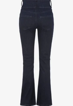 Høj Talje|Flere Længder- Bootcut jeans med høj talje Jennifer Mørk denim / Ikke vasket