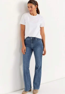 Flere Længder|Bootcut-Cellbes of Sweden Bootcut jeans med superstræk Sara Mellemblå Denim