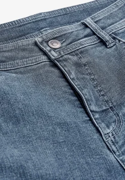 Vide Bukser|Lige Bukser- Brede jeans i denim med superstræk Sara Mellemblå / Denim