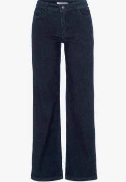 Vide Bukser|Lige Bukser-Cellbes of Sweden Brede jeans i denim med superstræk Sara Mørkeblå Denim
