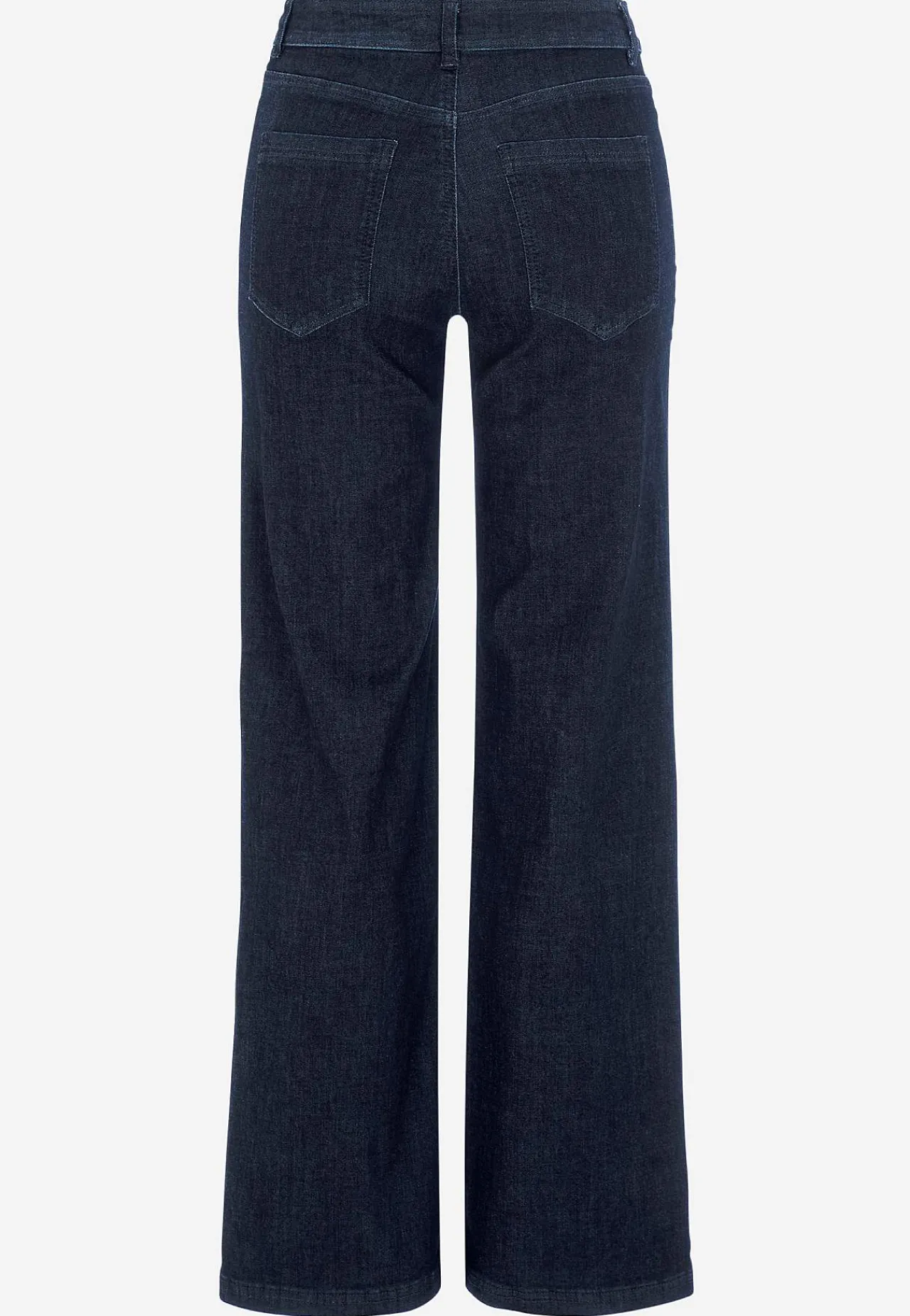 Vide Bukser|Lige Bukser-Cellbes of Sweden Brede jeans i denim med superstræk Sara Mørkeblå Denim