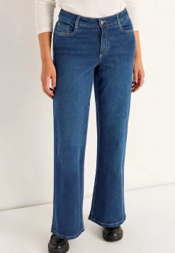 Høj Talje|Straight Fit- Brede jeans med høj talje Renata | Cellbes