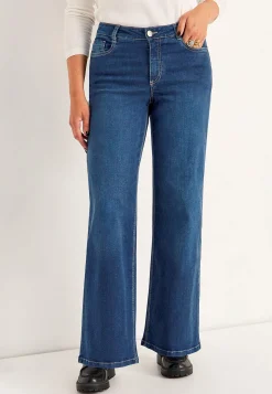 Høj Talje|Straight Fit- Brede jeans med høj talje Renata | Cellbes