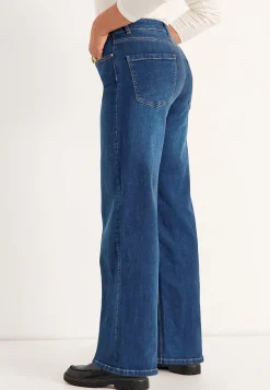 Høj Talje|Straight Fit- Brede jeans med høj talje Renata | Cellbes