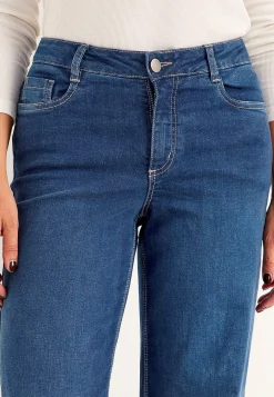 Høj Talje|Straight Fit- Brede jeans med høj talje Renata | Cellbes