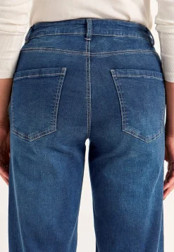 Høj Talje|Straight Fit- Brede jeans med høj talje Renata | Cellbes