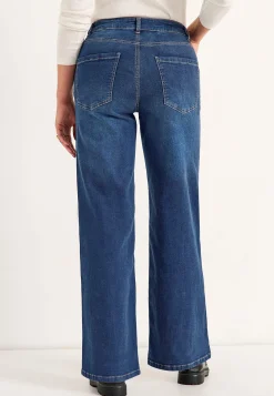 Høj Talje|Straight Fit- Brede jeans med høj talje Renata | Cellbes